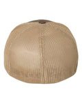 Flexfit 6511 Trucker Cap - Brown/ Khaki - back