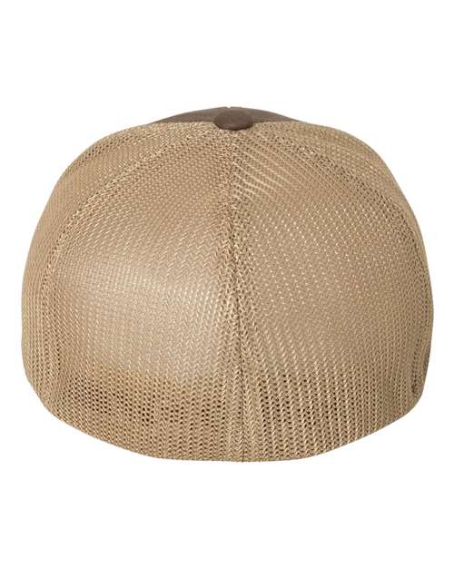 Flexfit 6511 Trucker Cap - Brown/ Khaki - back