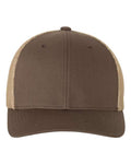 Flexfit 6511 Trucker Cap - Brown/ Khaki - front