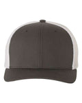 Flexfit 6511 Trucker Cap - Charcoal/ White - front