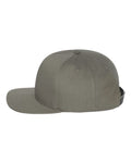 Yupoong 6007 Five-Panel Cotton Twill Snapback Cap - Dark Grey - side