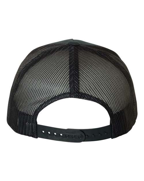 Yupoong 6506 Five-Panel Retro Trucker Cap - Black - back