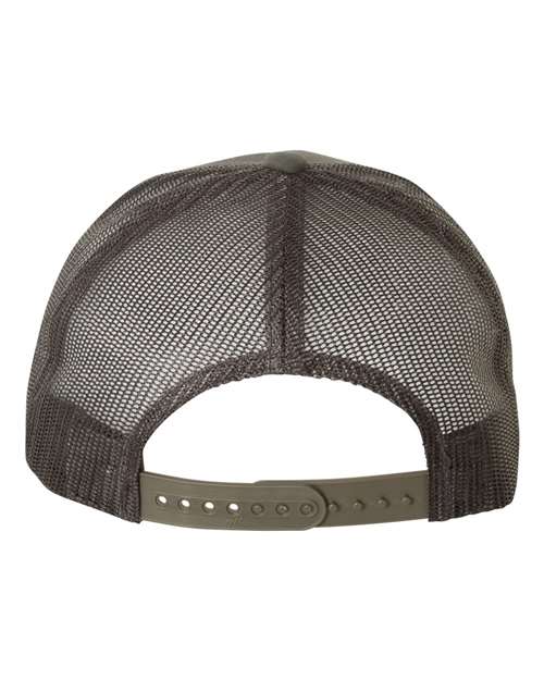 Yupoong 6506 Five-Panel Retro Trucker Cap - Charcoal - back