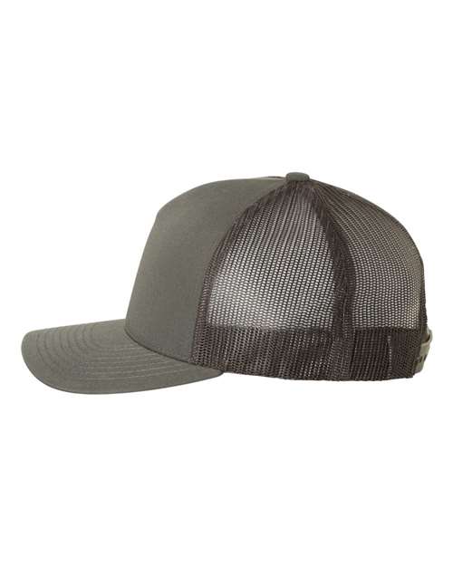 Yupoong 6506 Five-Panel Retro Trucker Cap - Charcoal - side