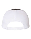 Yupoong 6506 Five-Panel Retro Trucker Cap - Black/ White - back