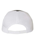 Yupoong 6506 Five-Panel Retro Trucker Cap - Charcoal/ White - back