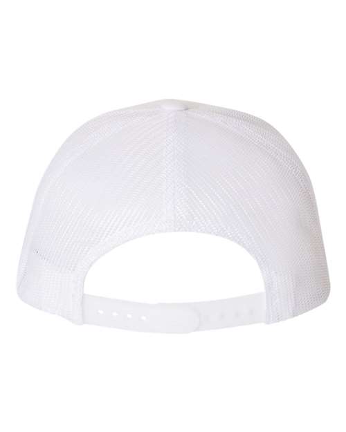 Yupoong 6506 Five-Panel Retro Trucker Cap - White - back