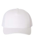 Yupoong 6506 Five-Panel Retro Trucker Cap - White - front