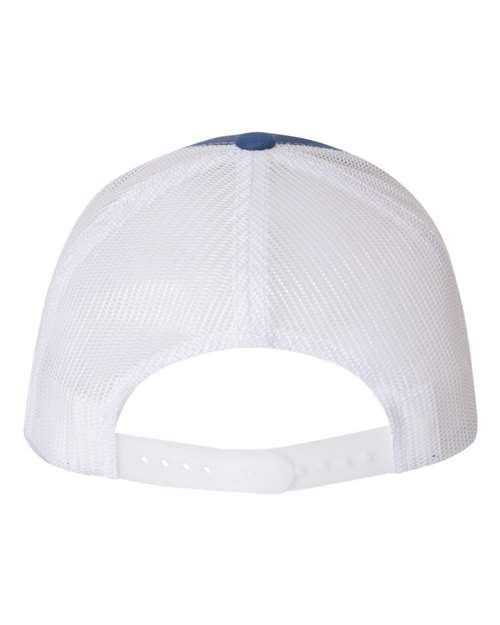 Yupoong 6606 Retro Trucker Cap - Royal/ White - back