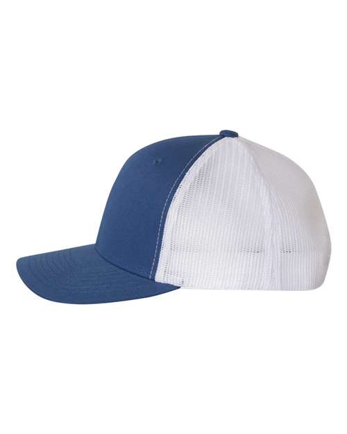Yupoong 6606 Retro Trucker Cap - Royal/ White - side