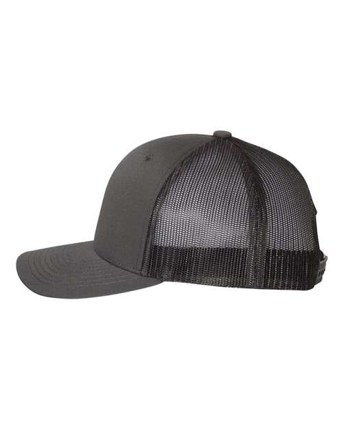 Yupoong 6606 Retro Trucker Cap - Charcoal/ Black - side