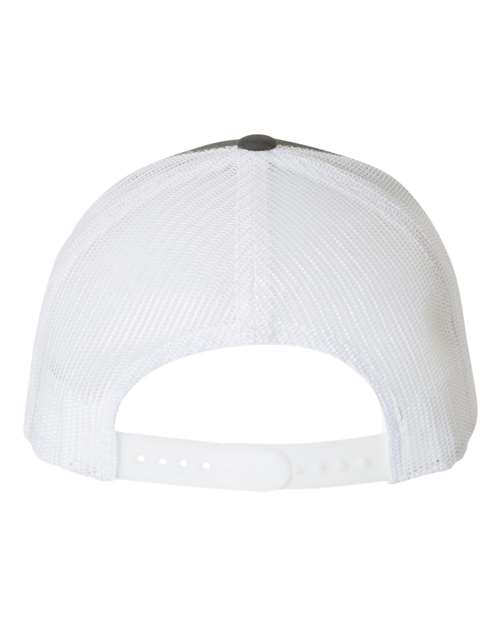 Yupoong 6606 Retro Trucker Cap - Charcoal/ White - back