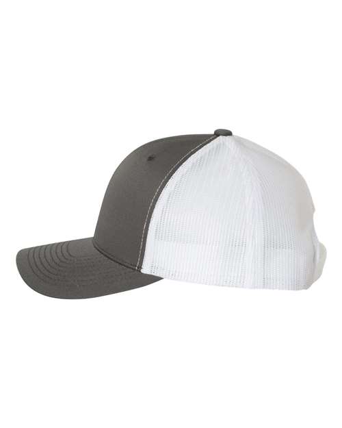 Yupoong 6606 Retro Trucker Cap - Charcoal/ White - side