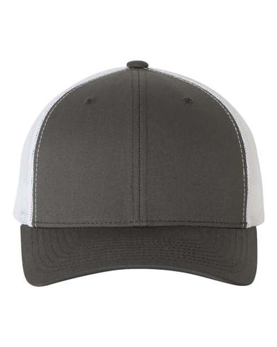 Yupoong 6606 Retro Trucker Cap - Charcoal/ White - front
