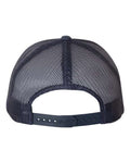 Yupoong 6606 Retro Trucker Cap - Navy/ White/ Navy - back