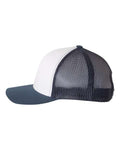 Yupoong 6606 Retro Trucker Cap - Navy/ White/ Navy - side