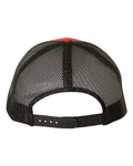 Yupoong 6606 Retro Trucker Cap - Red/ Black - back