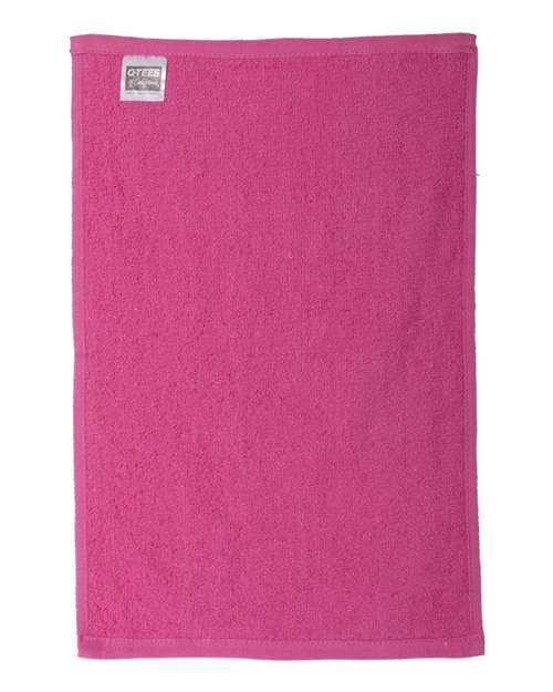 Q-Tees T18 Budget Rally Towel - Hot Pink - back