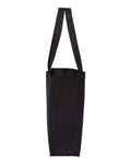 Q-Tees Q1000 12L Gussetted Shopping Bag - Black - side