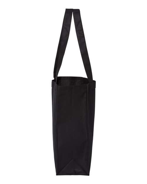 Q-Tees Q1000 12L Gussetted Shopping Bag - Black - side
