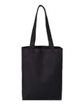 Q-Tees Q1000 12L Gussetted Shopping Bag - Black - front