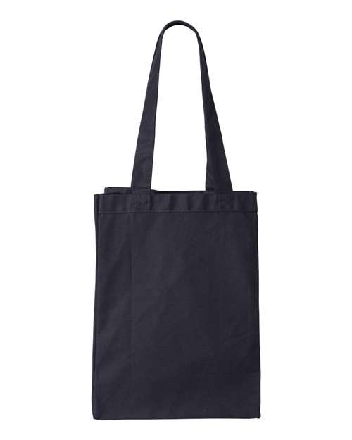 Q-Tees Q1000 12L Gussetted Shopping Bag - Navy - back