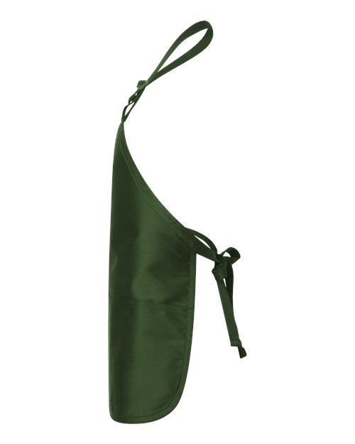 Q-Tees Q4250 Full-Length Apron with Pouch Pocket - Forest - side