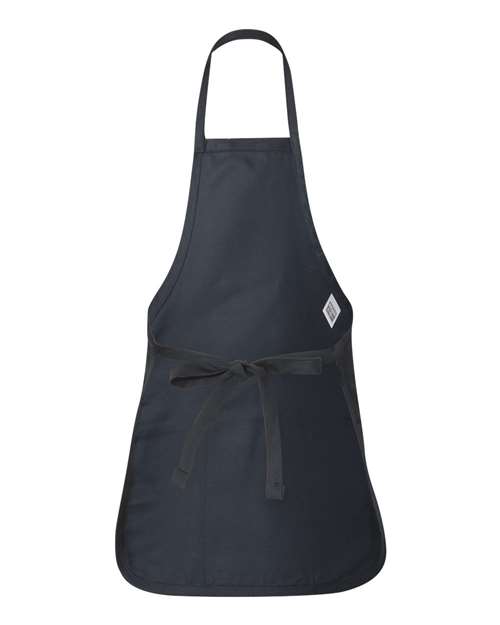 Q-Tees Q4250 Full-Length Apron with Pouch Pocket - Navy - back