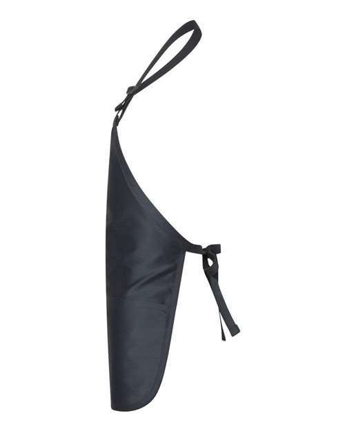 Q-Tees Q4250 Full-Length Apron with Pouch Pocket - Navy - side