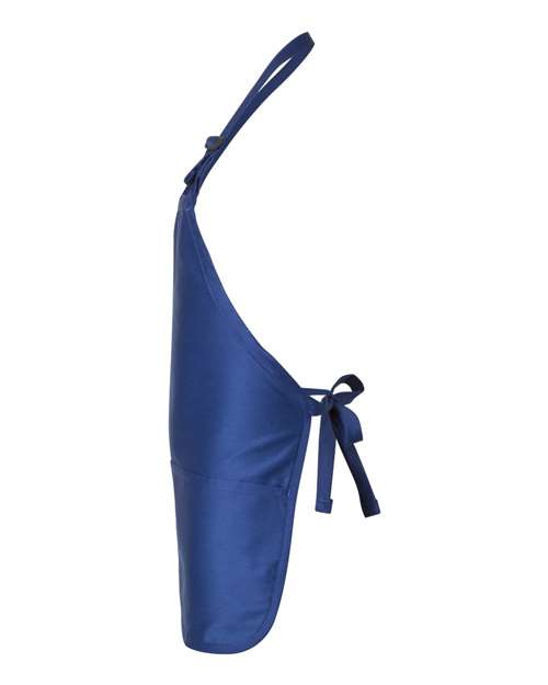 Q-Tees Q4250 Full-Length Apron with Pouch Pocket - Royal - side