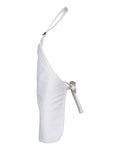Q-Tees Q4250 Full-Length Apron with Pouch Pocket - White - side