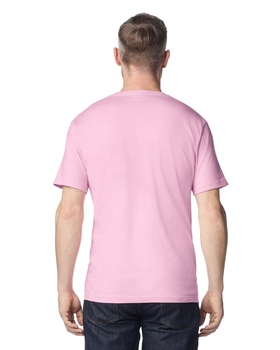 Gildan G640 Softstyle T-Shirt - Light Pink - model back