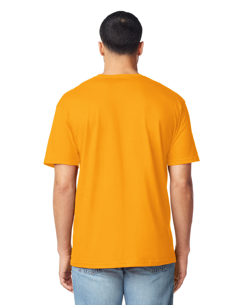 Gildan G640 Softstyle T-Shirt - Gold - model back