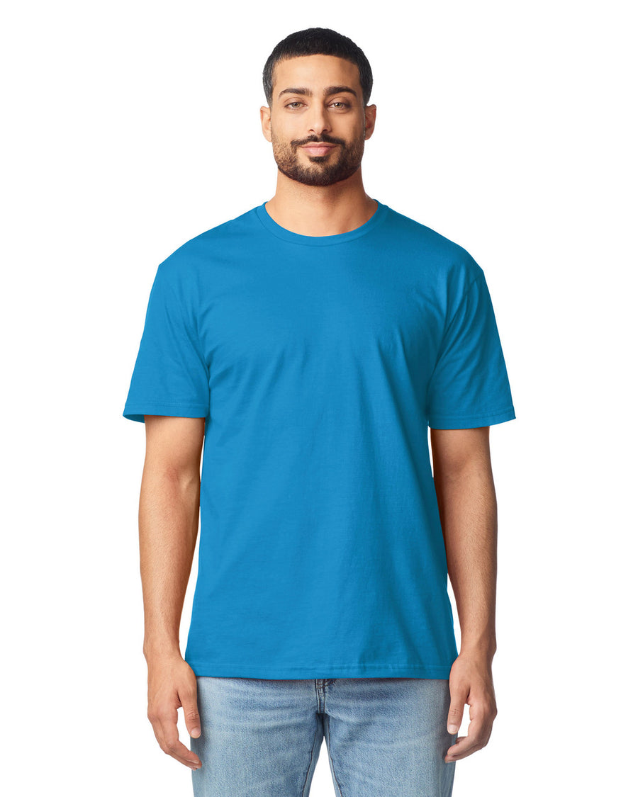 Gildan G640 Softstyle T-Shirt - Sapphire - model front
