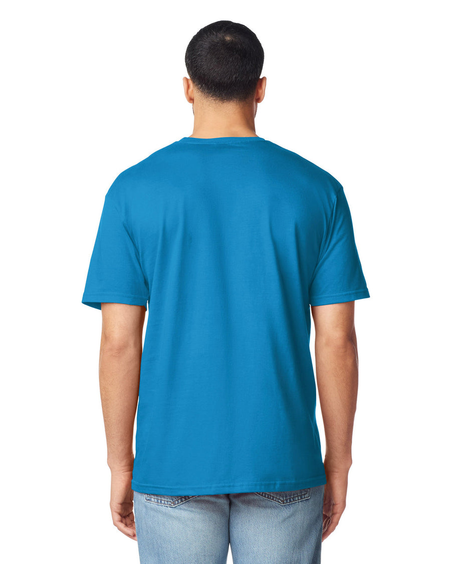 Gildan G640 Softstyle T-Shirt - Sapphire - model back