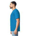 Gildan G640 Softstyle T-Shirt - Sapphire - model side