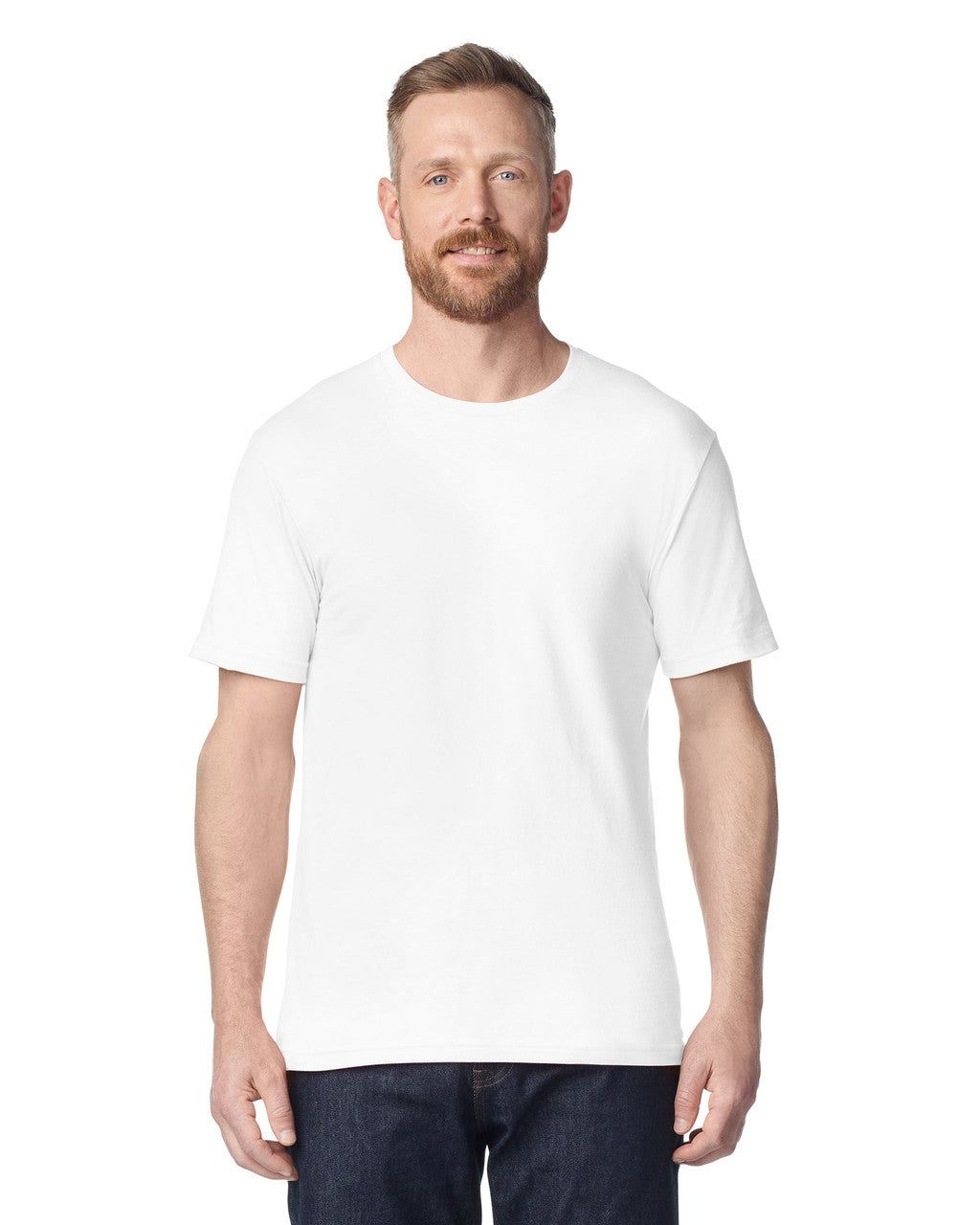 Gildan G640 Softstyle T-Shirt - White - model 3