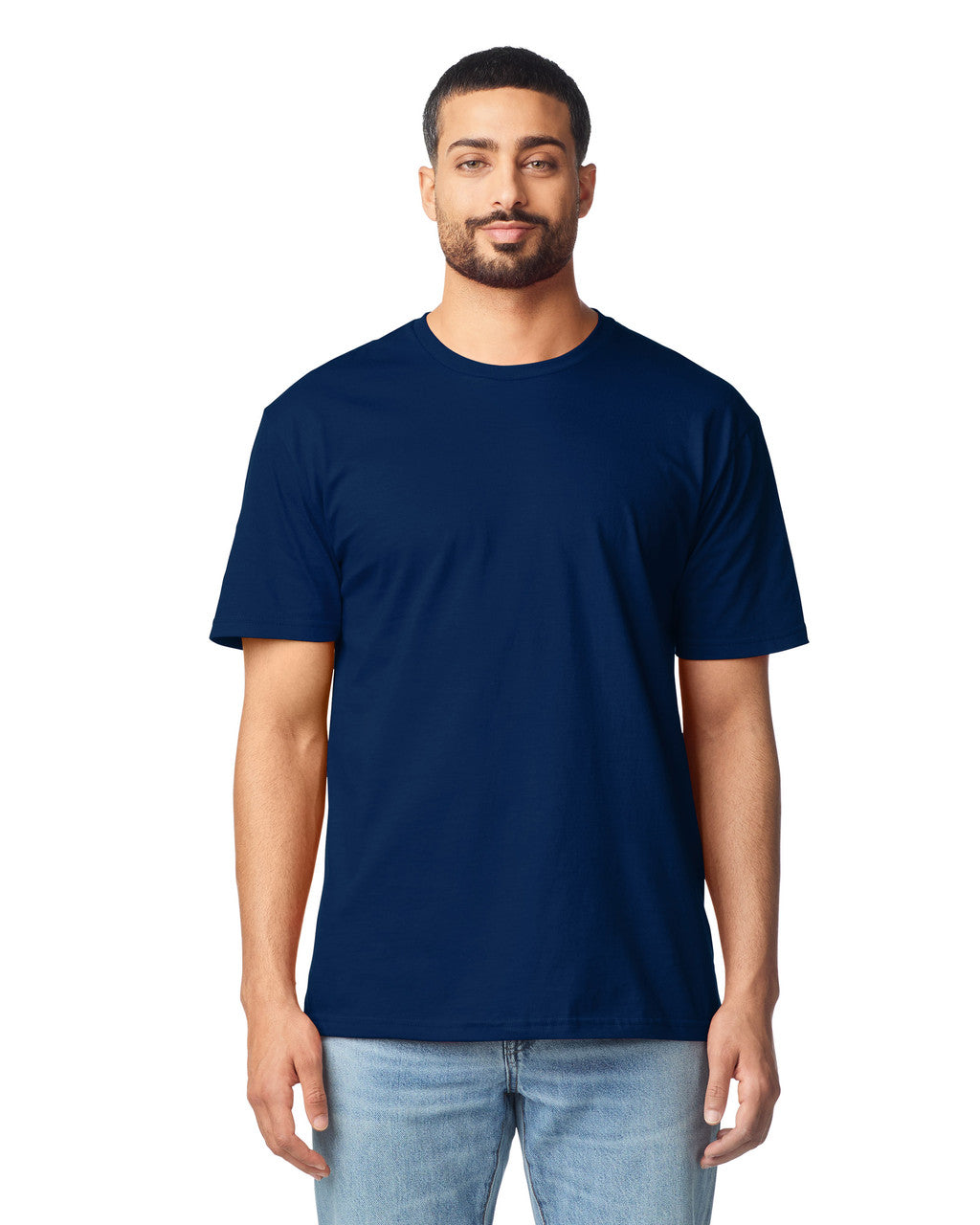 Gildan G640 Softstyle T-Shirt - Navy - model front