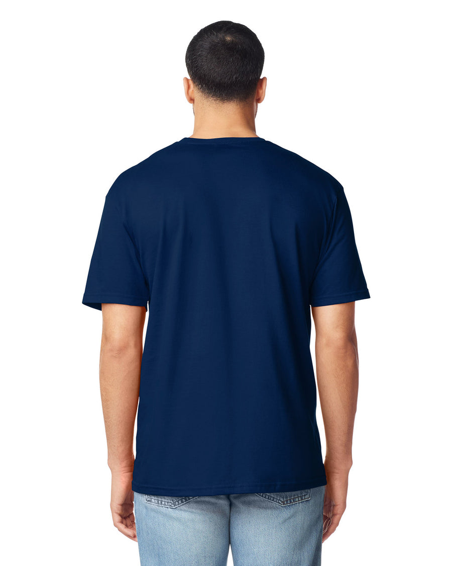 Gildan G640 Softstyle T-Shirt - Navy - model back