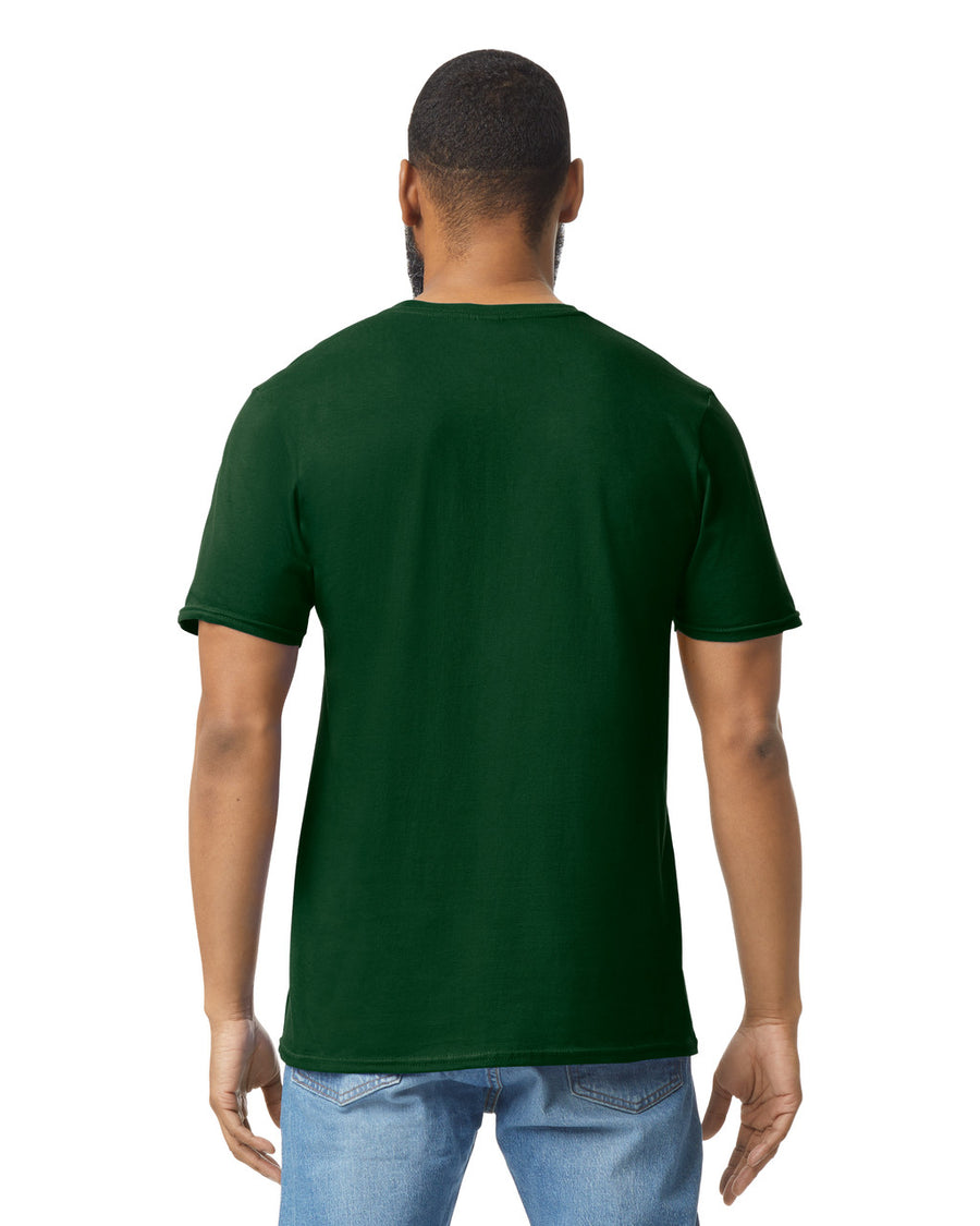 Gildan G640 Softstyle T-Shirt - Forest - model back