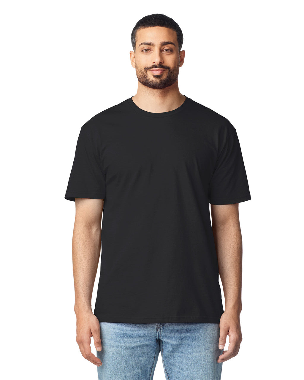 Gildan G640 Softstyle T-Shirt - Black - model front