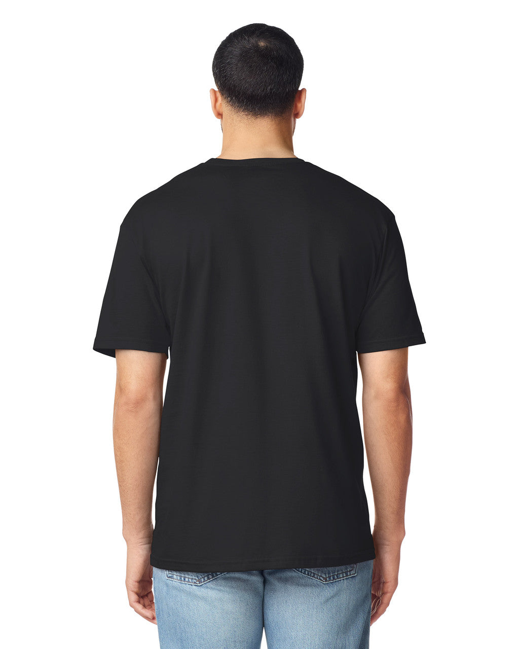 Gildan G640 Softstyle T-Shirt - Black - model back