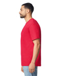 Gildan G640 Softstyle T-Shirt - Red - model side