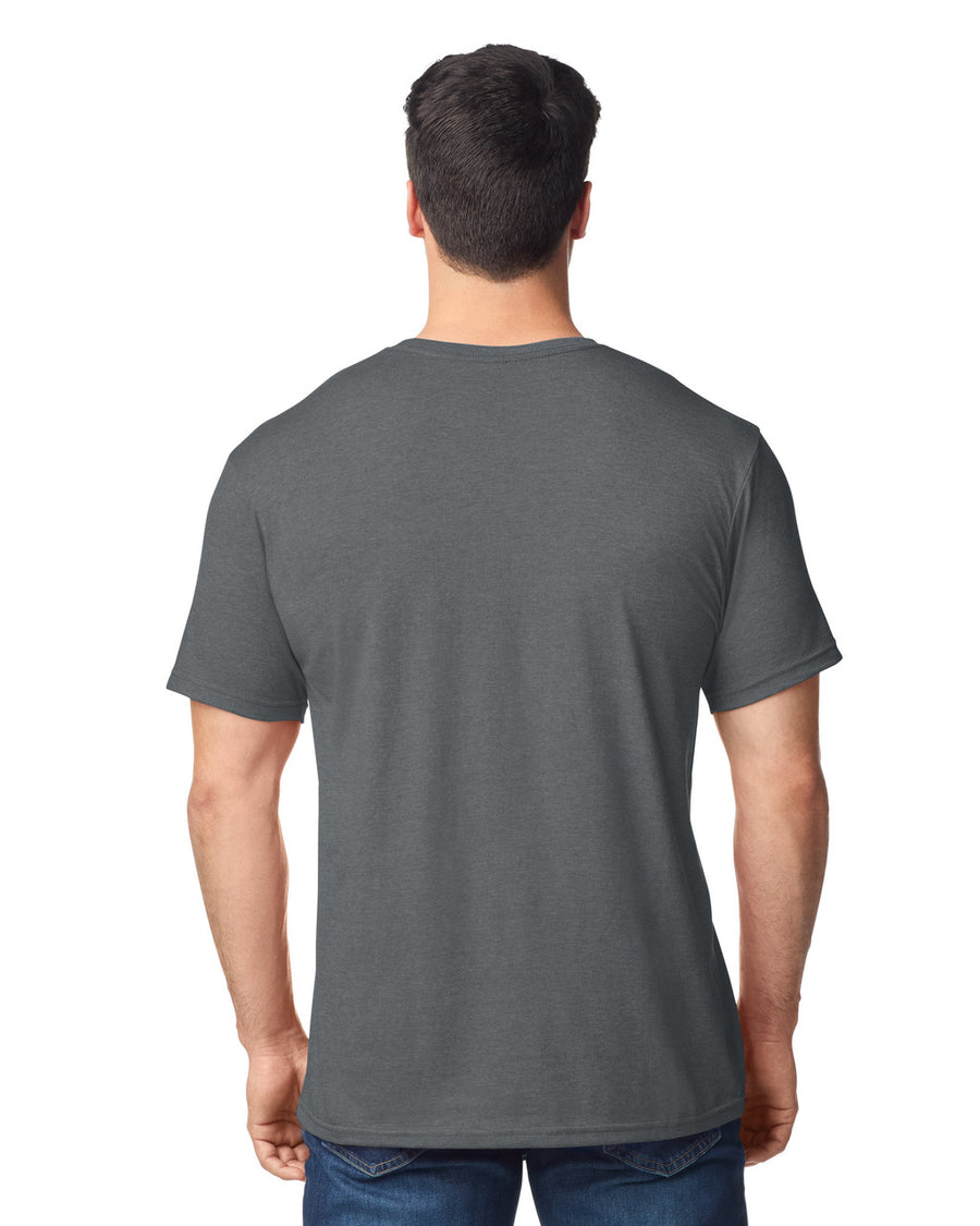 Gildan G640 Softstyle T-Shirt - Charcoal - model back