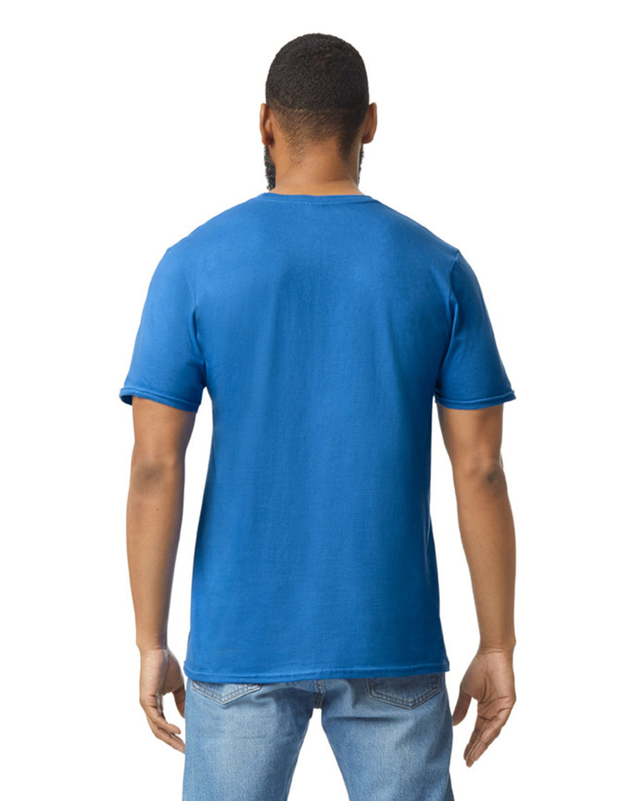 Gildan G640 Softstyle T-Shirt - Royal - model back