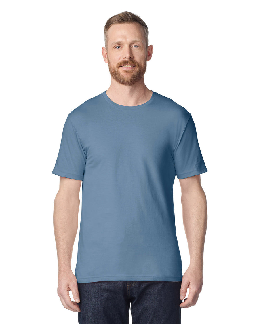 Gildan G640 Softstyle T-Shirt - Indigo Blue - model front