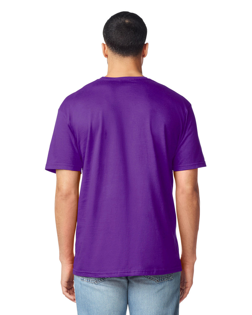 Gildan G640 Softstyle T-Shirt - Purple - model back
