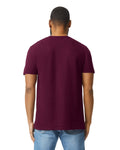 Gildan G640 Softstyle T-Shirt - Maroon - model back