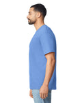 Gildan G640 Softstyle T-Shirt - Carolina Blue - model side