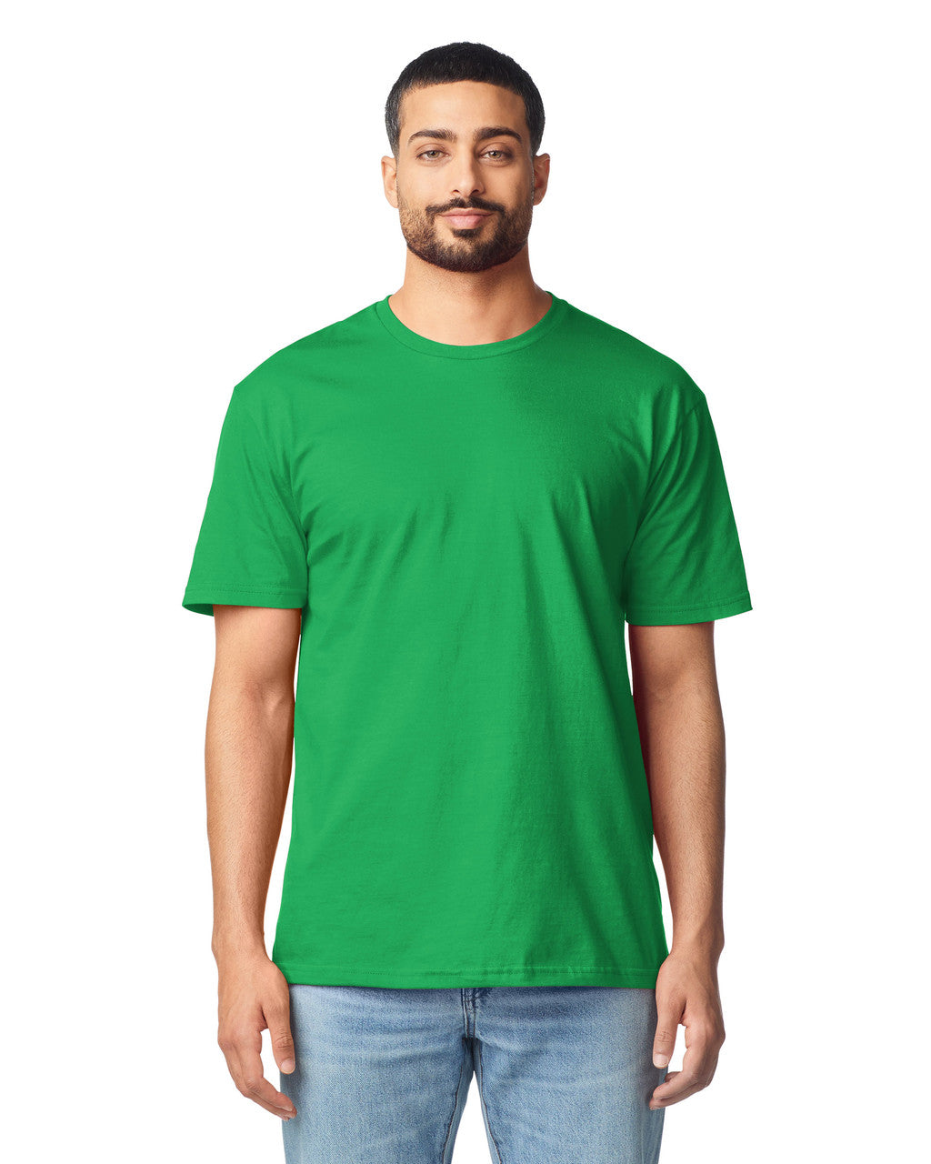 Gildan G640 Softstyle T-Shirt - Irish Green - model front